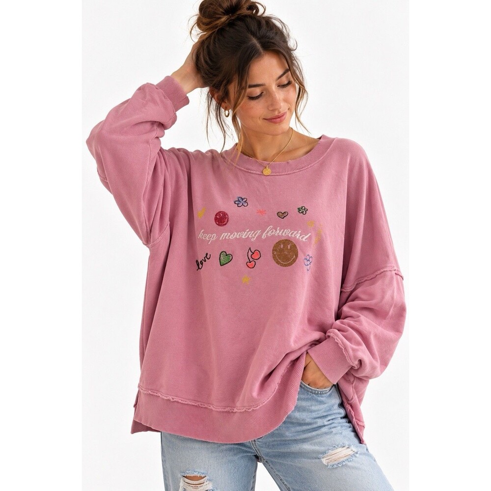Aerie Down To Earth Crewneck - Slumber Party Women’s Size Medium